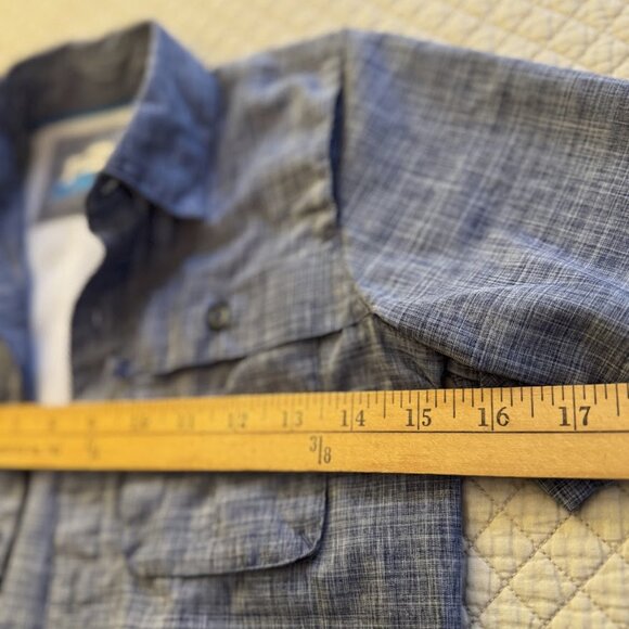 Magellan Outdoors Fish Gear S/S Blue Gray Shirt Size XS - Picture 5 of 7